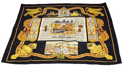 Lot 33 - A Hermès "Salzburg" silk scarf by Loïc Dubigeon