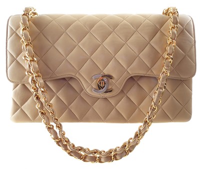 Lot 48 - A rare Chanel medium double flap handbag