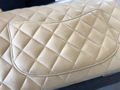 Lot 48 - A rare Chanel medium double flap handbag