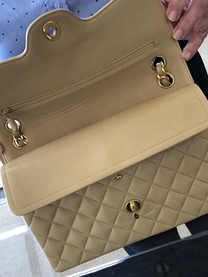 Lot 48 - A rare Chanel medium double flap handbag