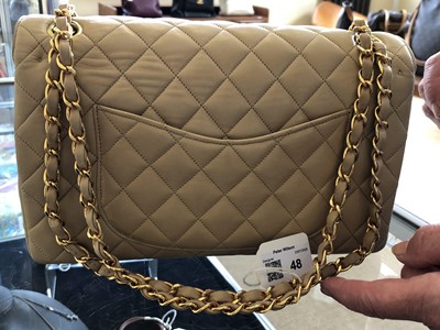 Lot 48 - A rare Chanel medium double flap handbag