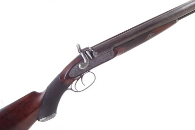 Lot 123 - George and John Deane percussion double 8 bore shotgun