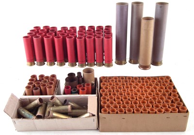 Lot 201 - Collection of mainly prewar shotgun cartridges cases