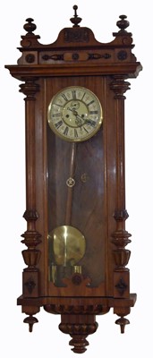 Lot 327 - Late 19th century Vienna double weight regulator