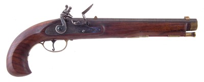 Lot 21 - Italian .45 Flintlock black powder pistol