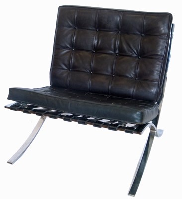 Lot 154 - A Barcelona chair.