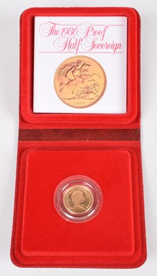 Lot 93 - 1980 Royal Mint, Proof Half-Sovereign.