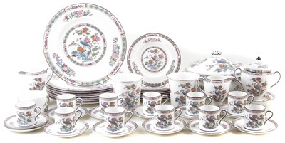 Lot 111 - Wedgwood Kutani Crane coffee and dinner ware