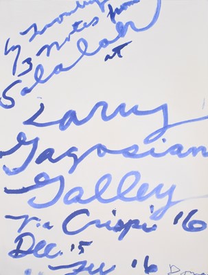Lot 68 - Cy Twombly (American 1928-2011)