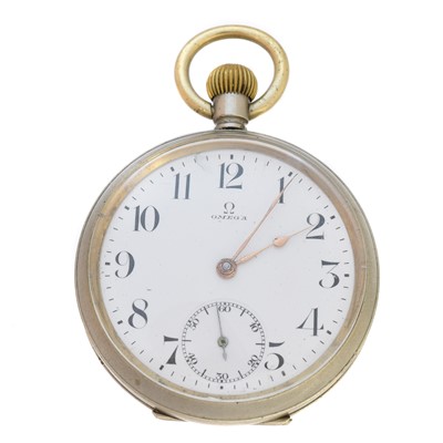 Lot 84 - An Omega open face pocket watch