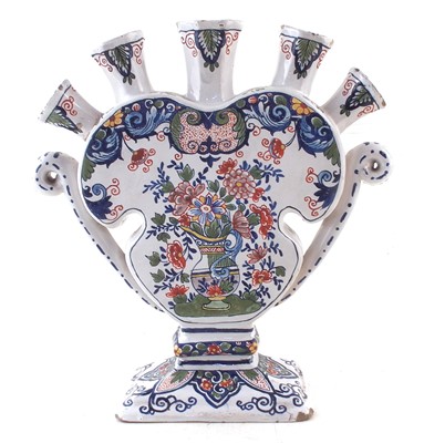 Lot 255 - Delft tulip vase marked De Paauw
