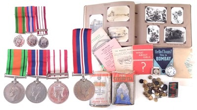 Lot 204 - WWII and later medal group and related items for E.H Woolley