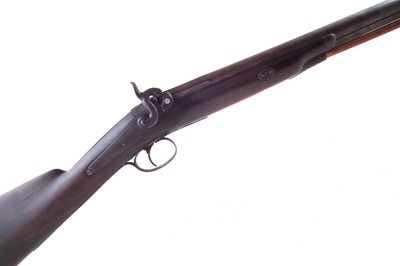 Lot 95 - Percussion single barrel shotgun
