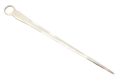 Lot 217 - A George III provincial silver meat skewer