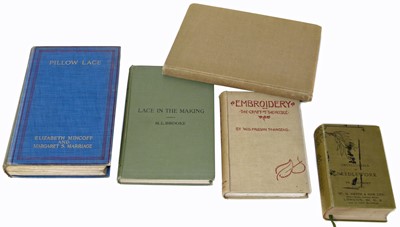 Lot 68 - Five Reference Books on Lace, Pillow Lace, Embroidery, Needlework &  Bobbin Lace
