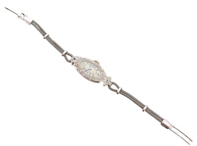 Lot 253 - A diamond cocktail watch