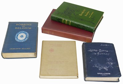 Lot 67 - Five Refrence Books on European Lace, Embroidery & Dentelles