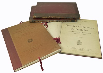Lot 66 - Four early 20th Century French Reference Books on the Subject of Dentelles