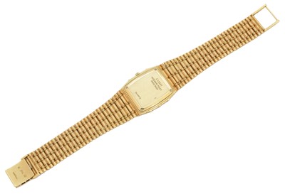 Lot 123 - An 18ct gold diamond Audemars Piguet wristwatch