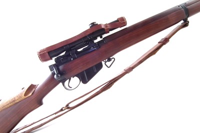 Lot 64 - 1943 BSA No.4 MkI T .303 bolt action rifle