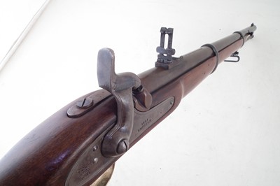 Lot 77 - Parker Hale Enfield .577 rifled carbine with Pedersoli sizing die and mould.