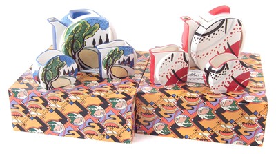 Lot 114 - Two Wedgwood Clarice Cliff teasets