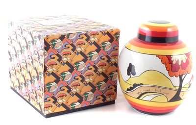 Lot 115 - Wedgwood Clarice Cliff Ginger jar and cover