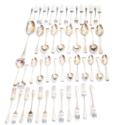 Lot 185 - A Victorian silver part service