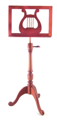 Lot 55 - Mahogany music stand