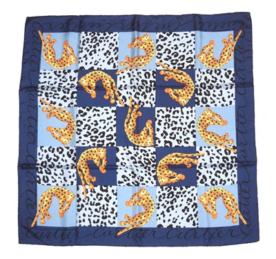 Lot 74 - A Cartier silk scarf