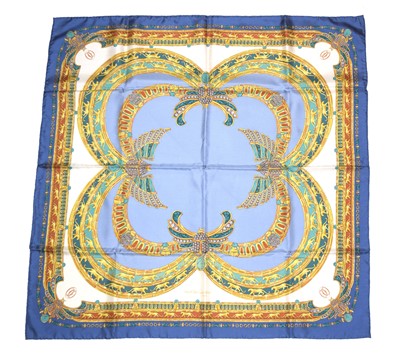 Lot 70 - A Must de Cartier 'L'Egypte' silk scarf