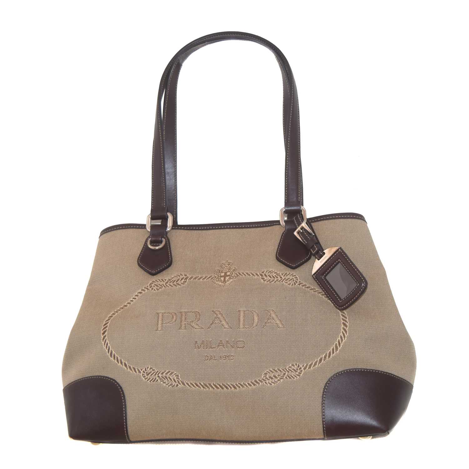 Lot 34 - A Prada Jaquard Logo Tote bag