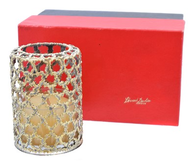Lot 52 - A silver tea candle holder by Stuart Devlin