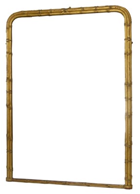 Lot 411 - A large Victorian overmantel mirror