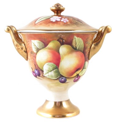 Lot 95 - Coalport lidded vase