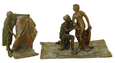 Lot 301 - 19th century Austrian cold painted bronze