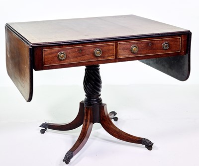 Lot 361 - Early 19th-century rosewood veneered sofa table