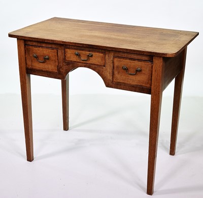 Lot 371 - George III mahogany side table