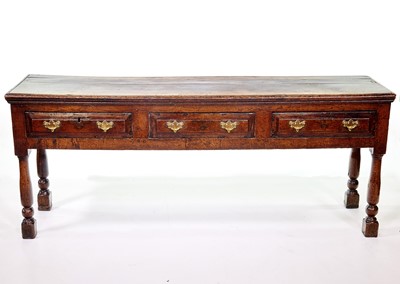 Lot 457 - 18th-century oak dresser base