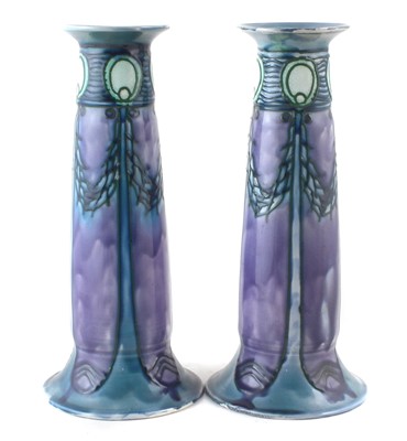 Lot 274 - Pair of Minton Secessionist vases