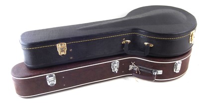 Lot 15 - Two Banjo cases and a autoharp