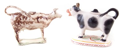 Lot 242 - Cream ware cow creamer