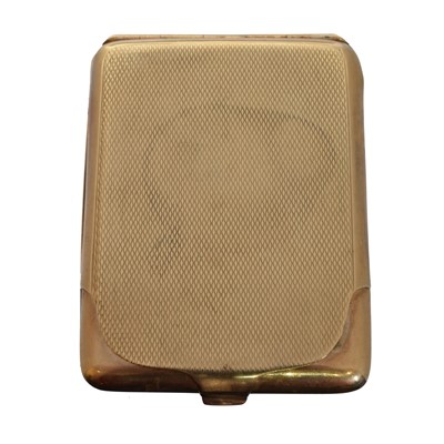 Lot 243 - A 1920s 9ct gold cigarette case