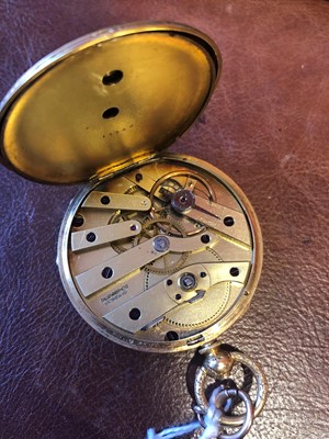 Lot 150 - An 18ct gold open face pocket watch