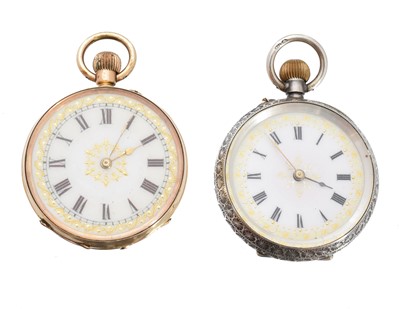 Lot 85 - Two fob watches
