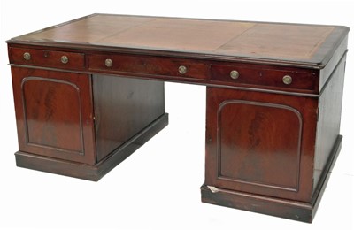Lot 399 - A late Victorian mahogany Partners desk