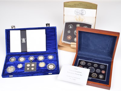 Lot 83 - Collection of Annual Proof Coin Sets and five albums of Royal Family first-day coin covers.