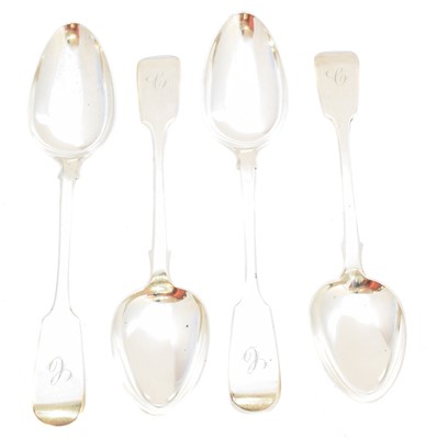 Lot 129 - Four Victorian silver table spoons