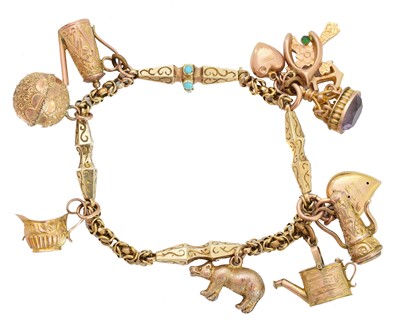 Lot 4 - A charm bracelet