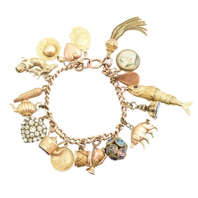 Lot 6 - A charm bracelet